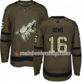 Arizona Coyotes Max Domi 16 Adidas 2017-2018 Camo Grün Trikot Authentic - Herren